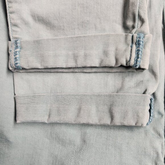 Morgan & Walker Size 22 Pants Jeans Azure Blue Crop Stretch - Picture 3 of 5